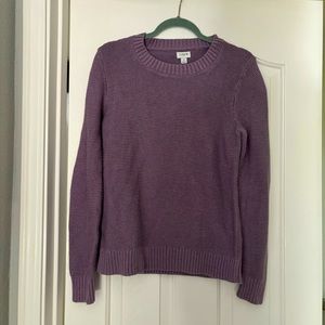 J Crew Lavender Crew Neck Sweater